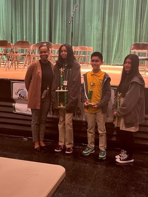 Ms Cole and the winners